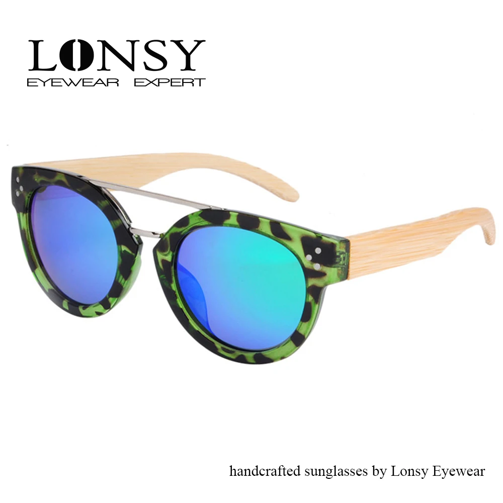 Деревянные солнцезащитные очки с синими линзами LS5013|prescription sunglasses|lens sunglassessunglasses