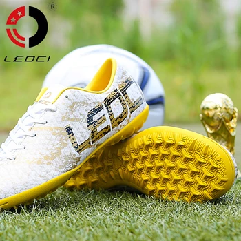 

SALE New Men's Futzalki Football Shoes Sneakers TF/SG Futsal Boys Kids Anti-skid Indoor Turf Cleats Trainer Soccer Shoes Sports