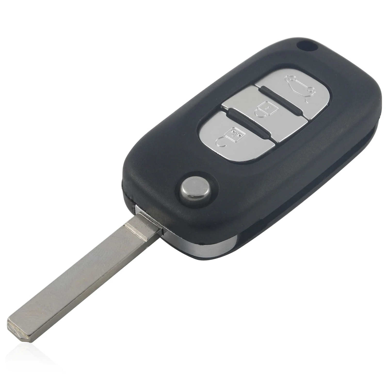

3 Button uncut blade Remote Folding Flid Car Key Shell Fob For Renault Clio Kangoo Modus Megane Car-styling