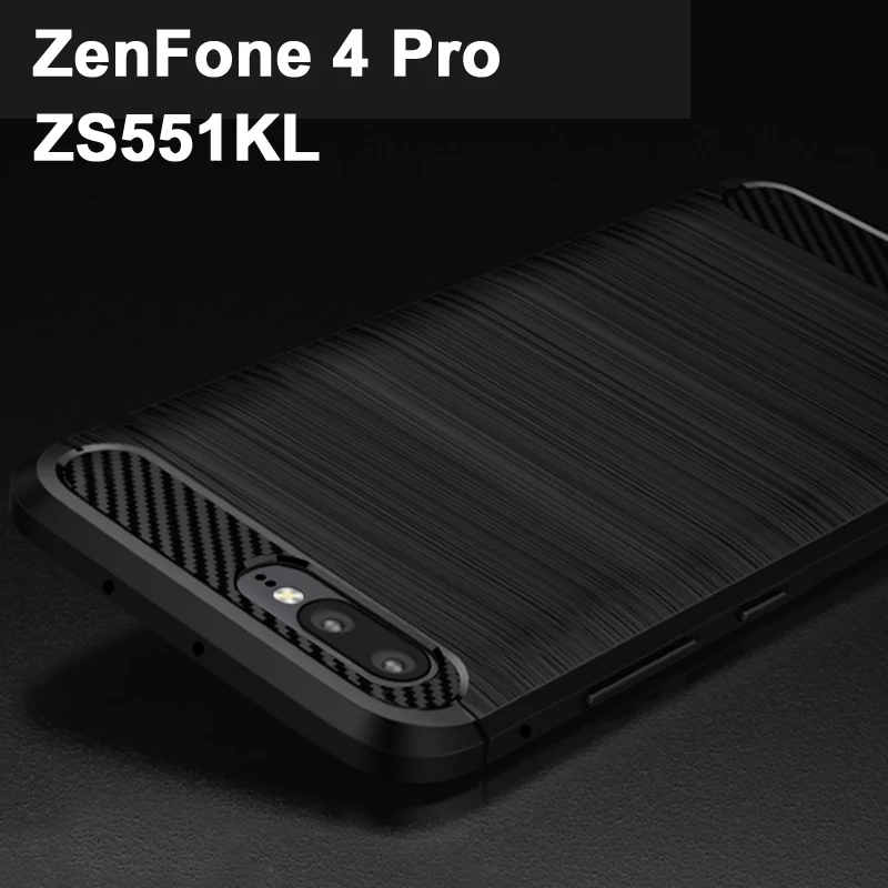 Для ASUS zenfone4 Pro Чехол Wiredrawing TPU чехол для ZenFone 4 углеродного волокна Стиль ZS551KL случае
