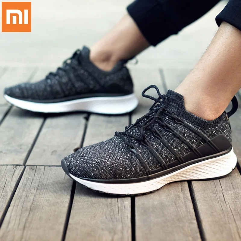 

Original Xiaomi Mijia Sho es 2 Uni-Moulding technology New Fishbone Lock System Elastic Knitting Vamp