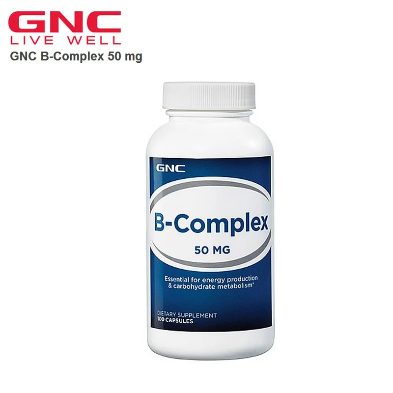 

Free shipping B-Complex 50 mg 100 Capsules