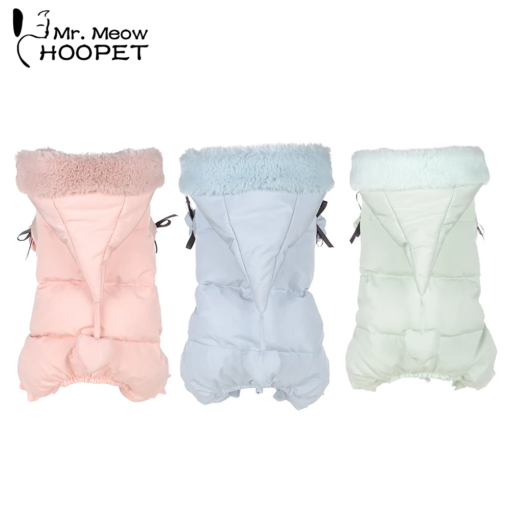 

Hoopet Dog Warm Clothes Pet Hoodie Coat Cat Autumn Winter Clothes Cat Costume Small Dogs Outfit Clothes