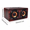 Queenview-altavoz de madera Retro con Bluetooth, manos libres, inalámbrico, portátil, con tarjeta TF, AUX, reproductor de MP3 ► Foto 2/6