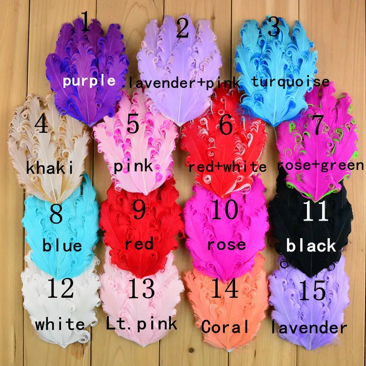 

Nagorie Pads Curly Feather Pads Feather Pads For Headbands Goose Feathers