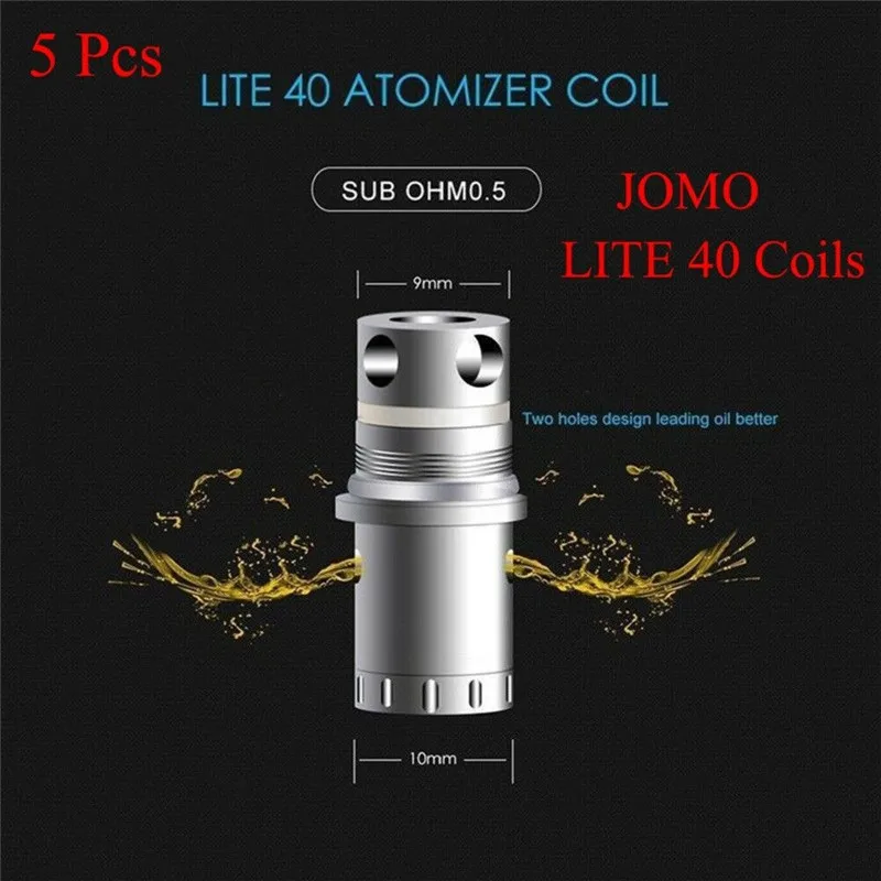 

5pcs/Pack J omo Jomotech Lite 40 Lite40 Replacement Coil Head 0.5 ohm 40W Tank Fashion