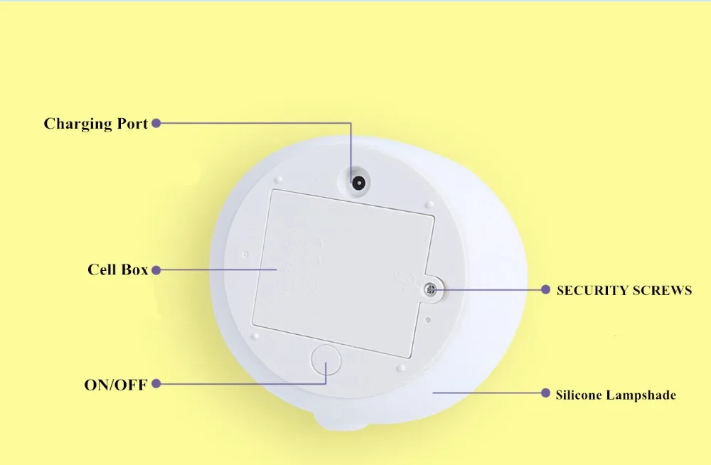 SuperNight Cute Cartoon Cat LED Night Light Silicone Rechargeable Touch Tap Kids Baby Bedroom Bedside Warm Colorful Table Lamp (6)