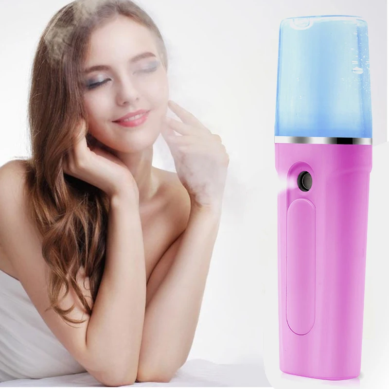 

Portable Nano Face Mister Spray Skin Face Mist Steamer USB Rechargeable Mist Mini Face Care Moisturizing Hydrating Spray