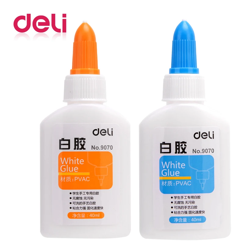 

Deli 1 pcs Super White Glue Cleanable Adhesive Strong Bond Paper Wood jewelry Plastic for School Office Cyanoacrylate Glue
