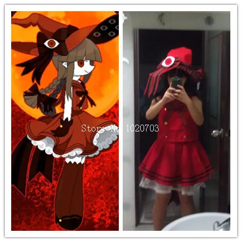 Wadanohara and the Great Blue Sea Red witch Wadanohara NORMAL END1Cosplay Costume