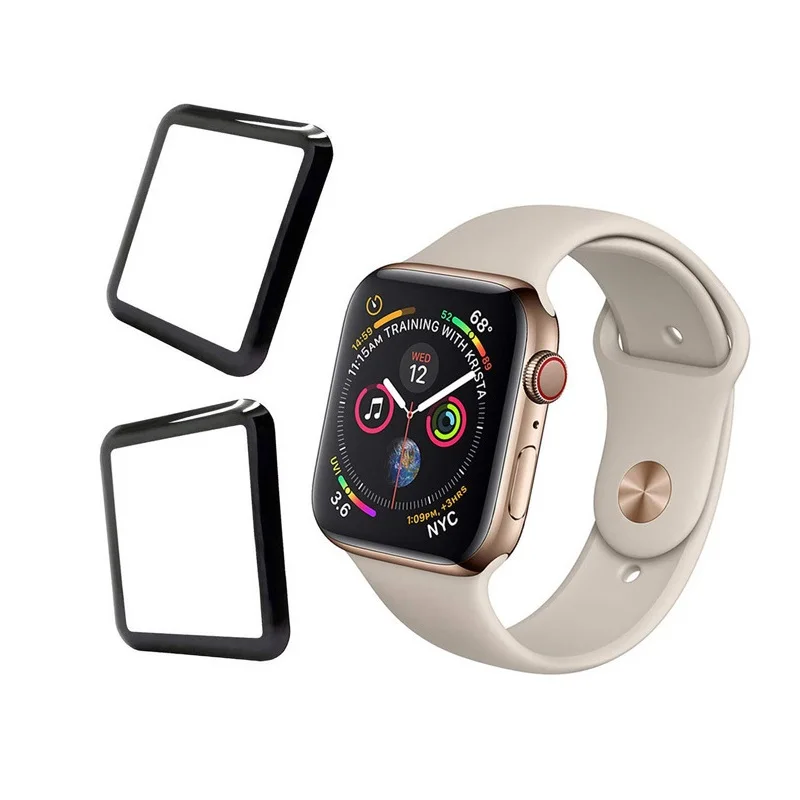 

3D Curved Full Coverage Protective Film For Apple Watch 38mm 40mm 44mm 42mm Tempered Glass Screen Protector Cover for iWatch
