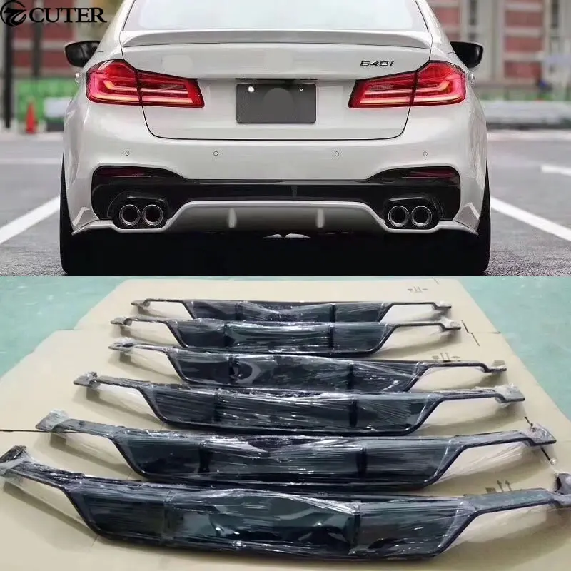 G30 G38 3D Стиль FRP из углеродного волокна задний бампер диффузор для BMW 5 серии 530i 540i