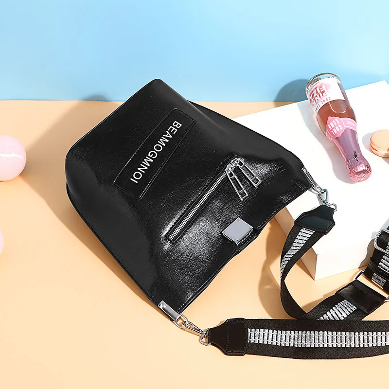 2 шт./компл. корейский Стиль искусственная кожа Chic Crossbody ведро сумки для Для женщин