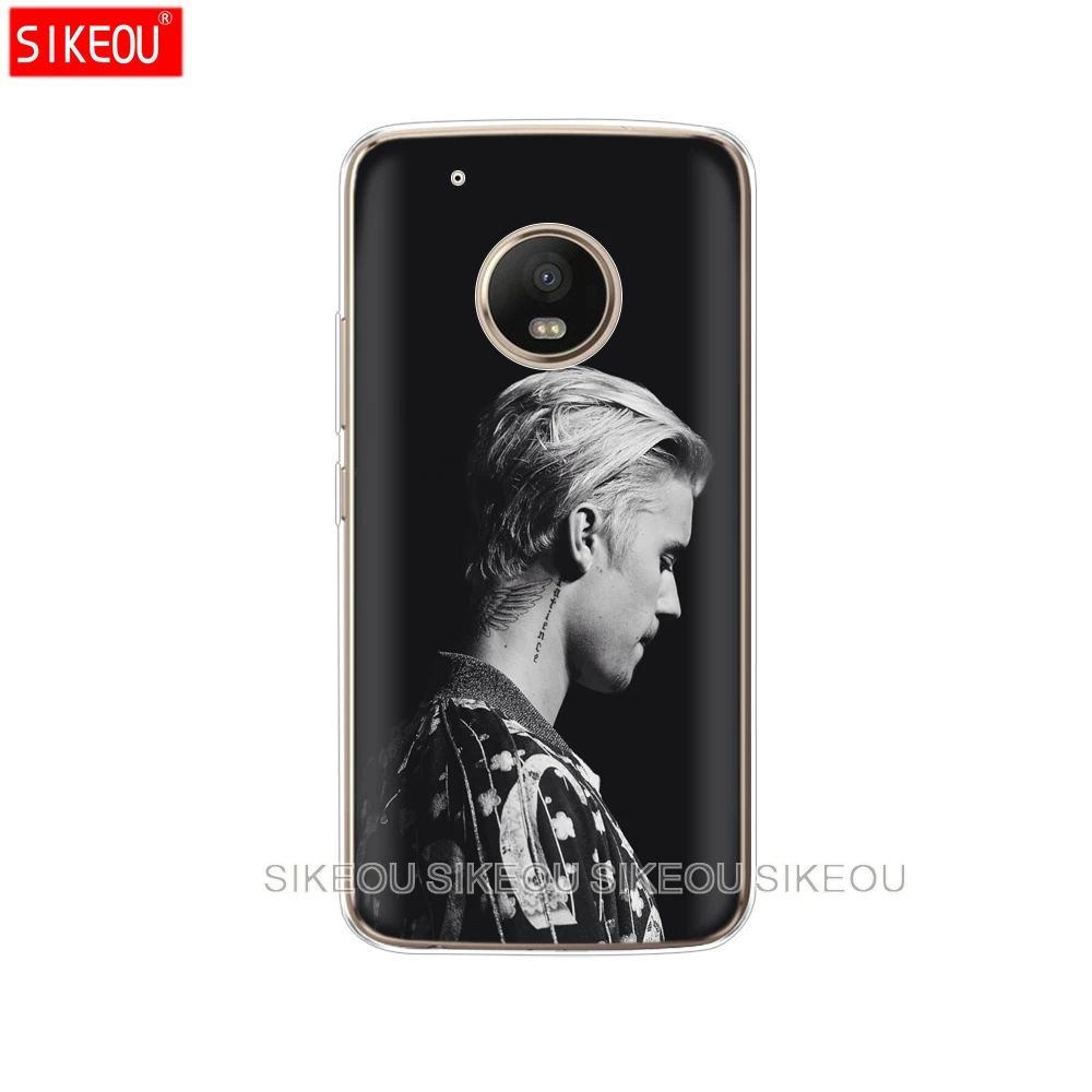silicone case phone cover For Motorola Moto G6 G5 G5S Z2 Z3 PLAY PLUS X4 E4 E5 C Justin bieber music singer