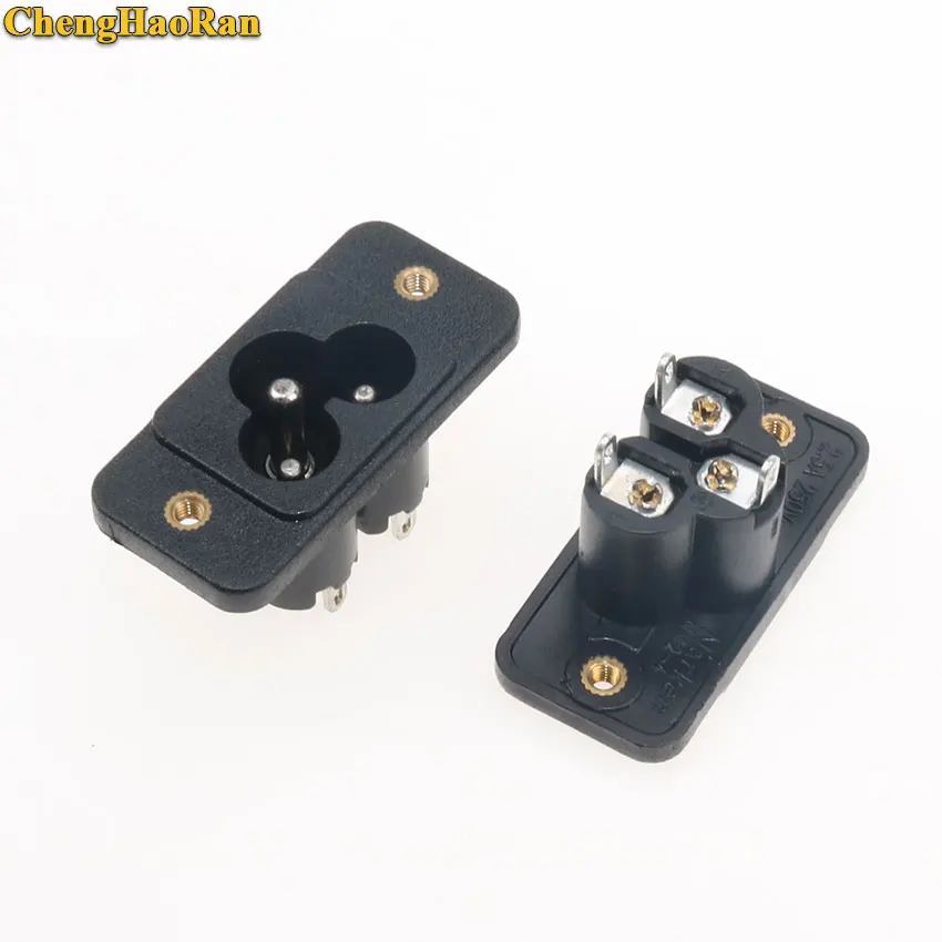 ChengHaoRan 1 шт. IEC 320 C6 AC 3 pin 2.5A 250V разъем напряжения|Соединители| |