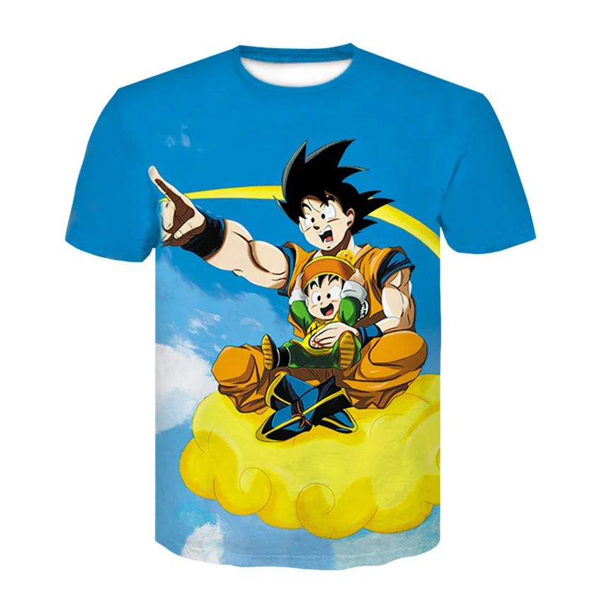 

New Men T-Shirts 3D Printed Dragon Ball Goku air flight T shirts Man Tee Streetwear Mens Tops Brand High Quality