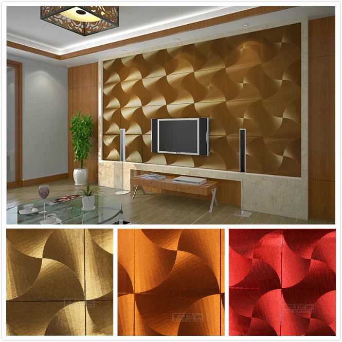 Modern Luxury Gold Wallpaper 3D Embossed PVC Waterproof Wallpaper Roll