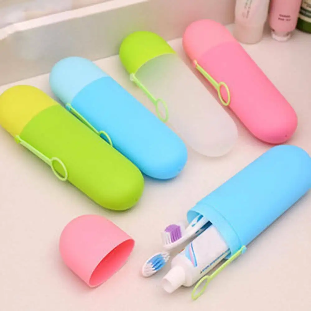 

Outdoor Travel Storage Box Toothbrush Toothpaste Hanging Holder Lightweight Portable Container Organizers for Bathroom