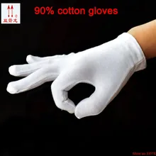 Новое поступление 12 пар/лот антистатические процесс резьбы белые хлопковые перчатки рабочие защитные перчатки хлопковые перчатки