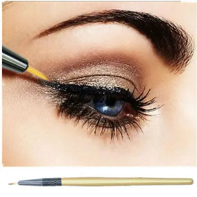 

New Cosmetic Waterproof Eye Liner pencil lipliner make up black liquid Eyeliner Shadow Gel Makeup Eyeliner Cosmetic Brush
