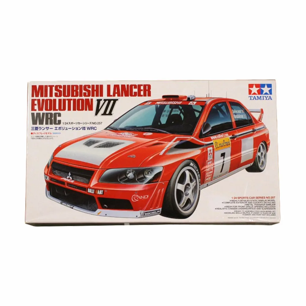 Tamiya 24257 1/24 Lancer Evolution VII Evo7 Раллийная сборка автомобиля масштабная модель автомобиля строительные наборы