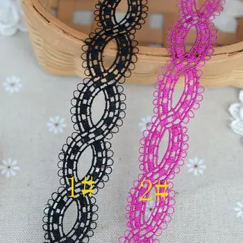 

Hot sale Lace accessories Black purple fine water soluble lace