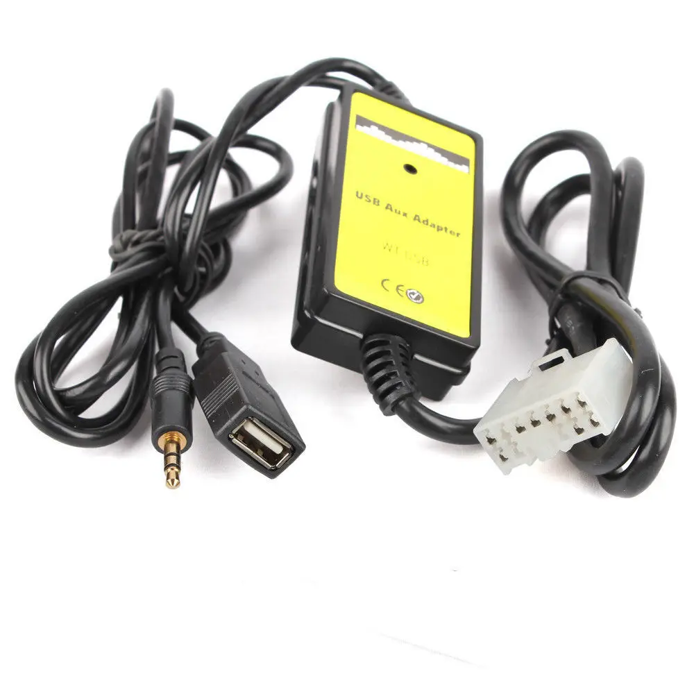 Car Audio Cable Box Car Radio MP3 USB Adapter AUX IN For Toyota Camry