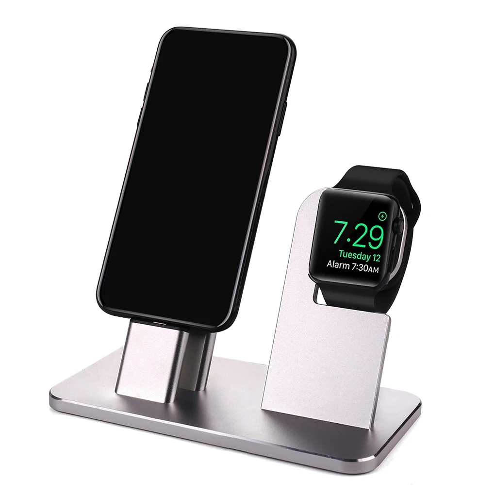 

Replacement for iPhone Aluminum Alloy Mobile Phone Charging Base Smart Watch Charger