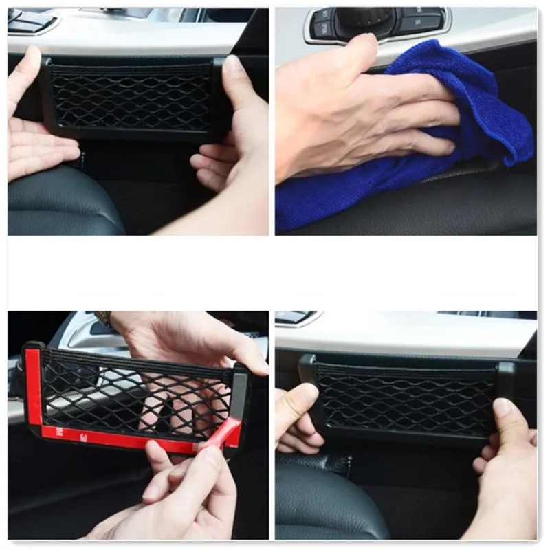 

Hot Sale car styling storage auto net bag for vw t4 nissan x-trail t32 renault logan 2 ix35 touareg hyundai ix35 I20 Accessories