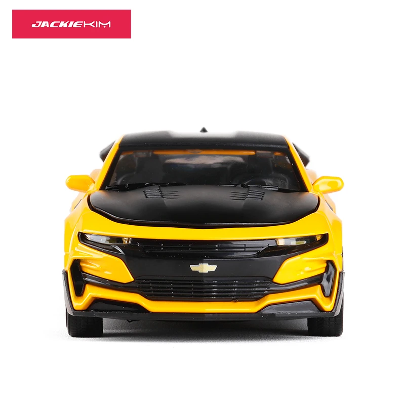 1:32 Chevrolet Camaro литая под давлением модель автомобиля с вытягиванием назад Игрушечная машина для детей и взрослых Коллекция подарков на день рождения