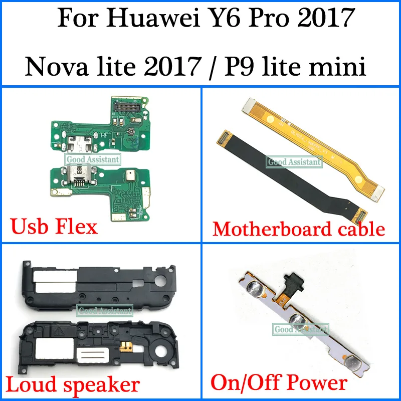 Гибкий кабель для материнской платы Huawei Y6 Pro 2017 / Nova lite P9 mini Usb громкий динамик