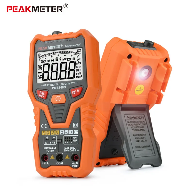 Цифровой мультиметр PEAKMETER PM8248S зажим для мультиметров измеритель емкости тестер