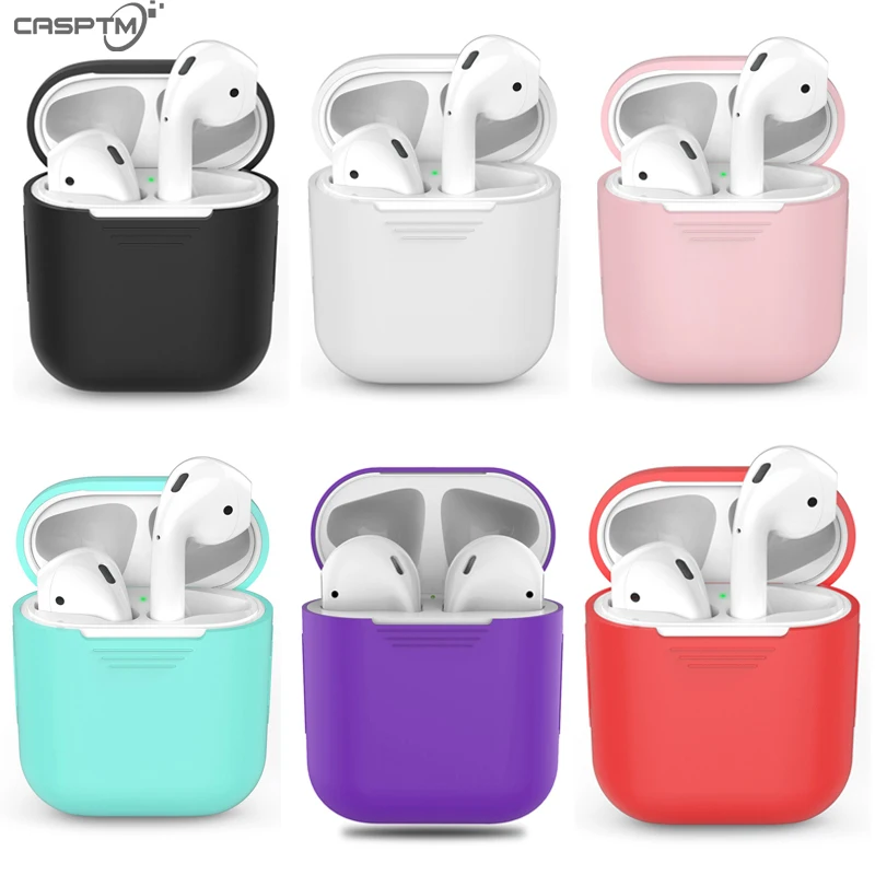 

Soft Silicone Earphone Case For Apple Airpods Shockproof Cover For Apple AirPods Cases Ultra Thin Protector Headphone Case