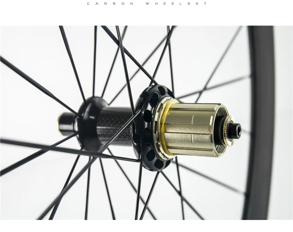 Clearance 60mm carbon road bike wheels 23mm width 24mm 38mm 50mm 88mm depth Tubular Clincher ud 3k chinese carbon bicycle wheels Wheelset 16