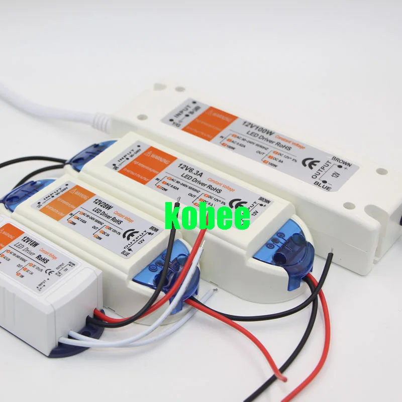 

1pcs 12V 6.3A 72W 100W Power Supply AC/DC Led Driver Adapter Transformer Switch for LED Strip RGB ceiling Light bulb