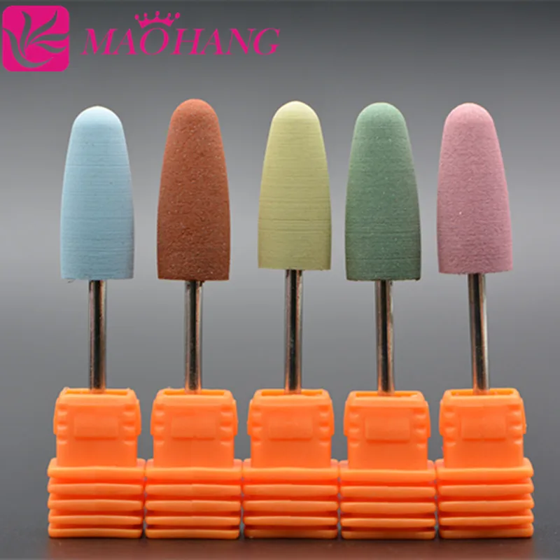 

MAOHANG Silicone Nail Drill Bit Machine Polisher Rubber Remover Manicure Electric Milling Cutter Griding Buffer File Nail Tool