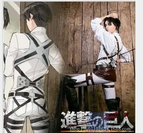 

Cool Cosplay SNK Attack on Titan Shingeki no Kyojin harness belt hookshot C costume