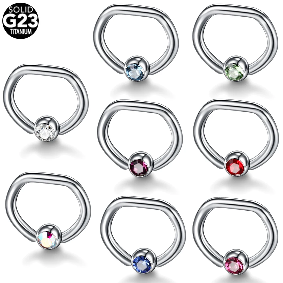 

1PC 16G G23 Titanium Helix Piercings Nose Ring Daith Piercings Conch CBR Rook Piercings Septum Earrings Body Jewelry Piercings