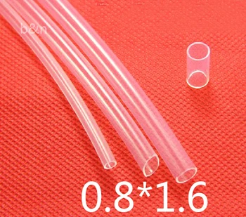 

0.8mm ID 1.6mm OD 0.8x1.6 PFA FEP Transparent clear PTFE tube, F46 F4 polytef HOSE,heat-resistant Tubing