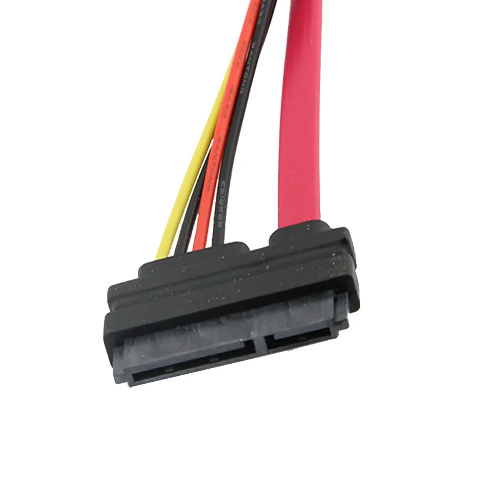 50 см 22 Pin штекер 7 + 15 SATA Женский Кабель питания данных Serial ATA M/F Combo удлинитель