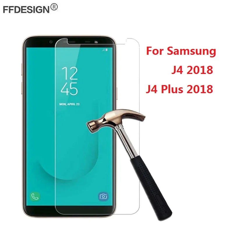 

2pcs For Samsung Galalxy J4 Plus 2018 Protective Glass For Samsung J4 Plus 2018 Glass Tempered Glass Screen Protector Film Foil