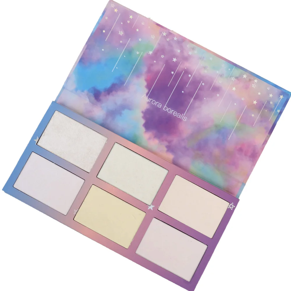 

2018 Brand Highlighter Illuminating Makeup Palette Glow Kit Highlighting Wet Soft Aurora Bronzer Shimmer Face Eyeshadow Palette