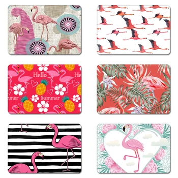 

Pink Flamingos Tropical FLowers Cool Designs Nature Rubber Table Mouse Pad Laptop Computer Enclosure Mousepad Mat