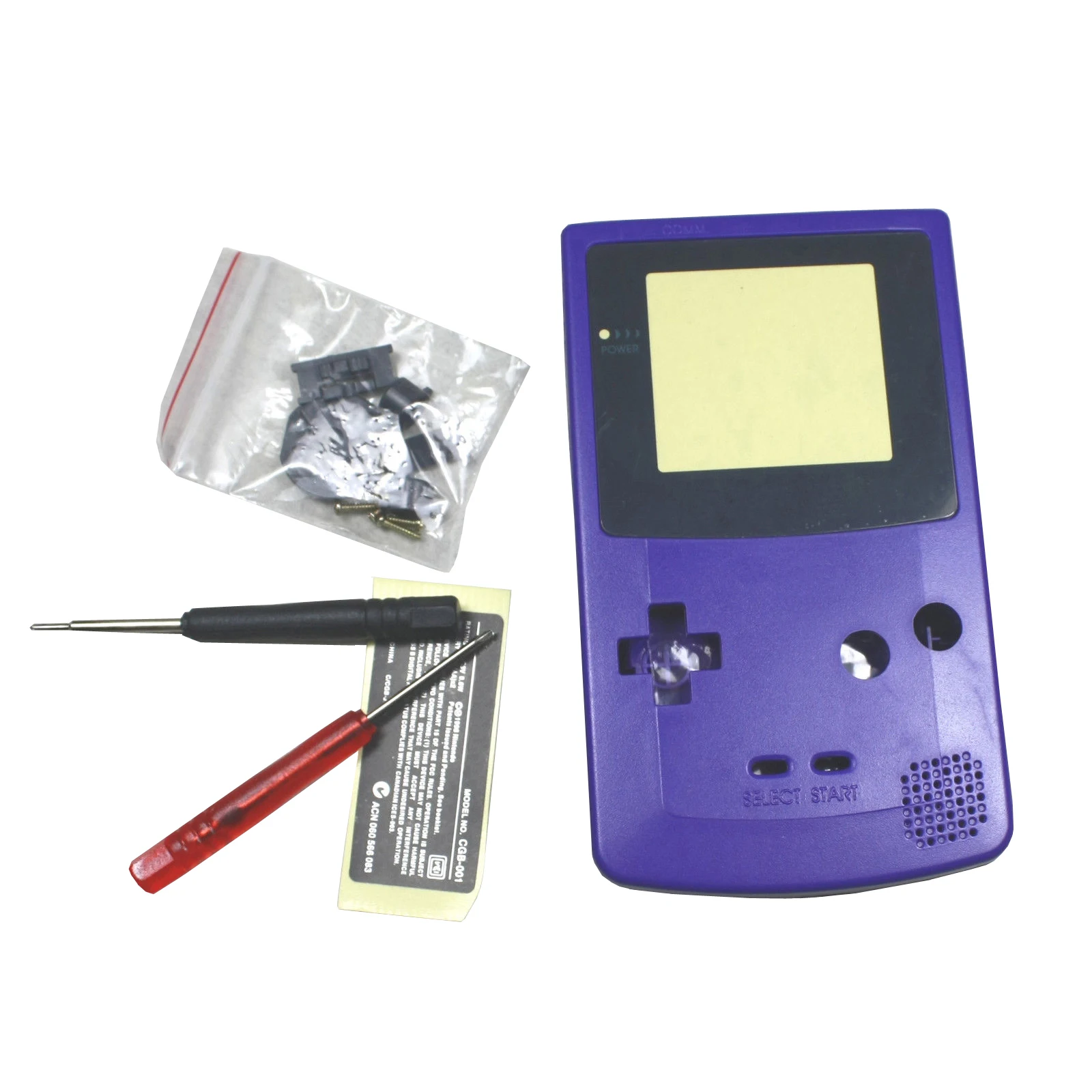 Full Housing Shell Case Cover Replacement for Nintendo GBC Gameboy Color Console