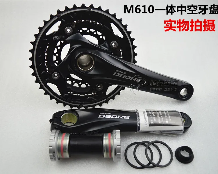 Shimano Deore FC-M610 m612 шатун 3*10S 30S MTB велосипед Передняя цепь колеса M610 42/40X32X24T