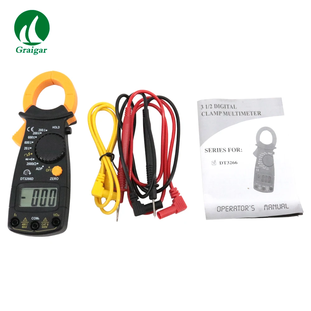 

DT3266D Digital clamp meter ac dc multimeter Firewire discriminant and phase sequence measurement