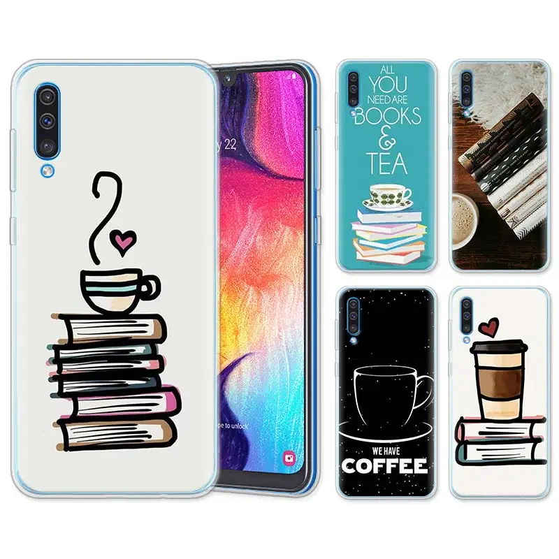

Books And Coffee Silicone Cases for Samsung Galaxy A10 A30 A40 A50 A70 A6 A7 A8+ A9 M30 M50 TPU Soft Phone Cases