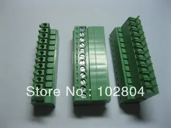 

50 Pcs Per Lot Screw Terminal Block Connector 3.5mm Angle 12 pin Green Pluggable Type HIGH Quality HOT Sale