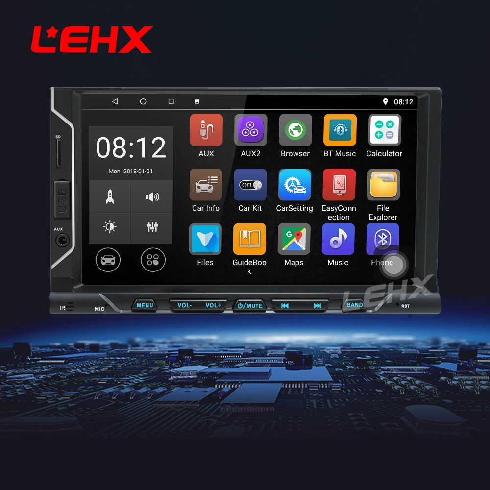 Flash Deal LEHX IPS Car Android8.1 Universal 2din Car DVD Octa Core 4G 32G DSP Double DIN Car  Radio Autoradio  For Nissna Toyota 0