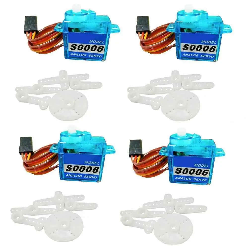 4pcs 6g Mini Micro RC Servo for RC Airplane Micro Flying Aircraft
